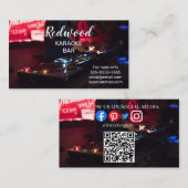 DJ party planner glow stick disco karaoke club Bus Visitekaartje (Voorkant / Achterkant)