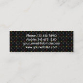 DJ-pastelsterren Mini Visitekaartje (Achterkant)