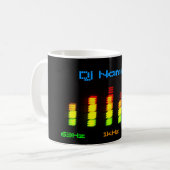 Dj Personal Equalizer Bar EQ - jouw naam toevoegen Koffiemok (Voorkant links)