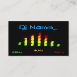 Dj Personal Equalizer Bar EQ - jouw naam toevoegen Visitekaartje