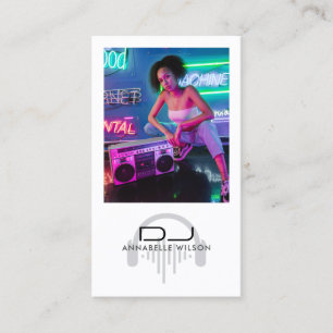 DJ Photo Modern Music Visitekaartje