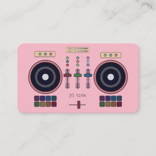 DJ Pink MIDI Controller Visitekaartje
