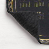 DJ-Platenspeler met kalender 2020 Mousepad Muismat (Hoek)