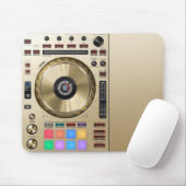 DJ Platenspeler Mousepad Muismat (Met muis)