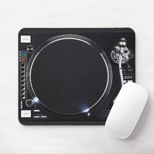 DJ Platenspeler Mousepad Muismat (Met muis)