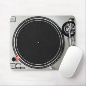 DJ Platenspeler Mousepad Muismat (Met muis)