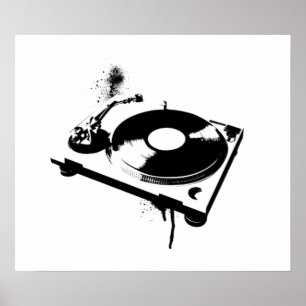 DJ-Platenspeler Poster