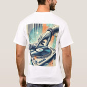 DJ Platenspeler T-Shirt Design (Achterkant)