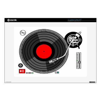 Dj Platenspeler urban vector Laptop Skin
