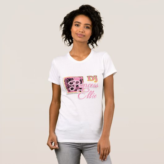DJ Princess Ellie T-shirt (Voorkant volledig)
