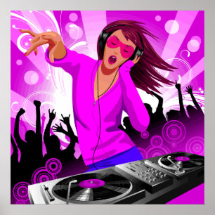 DJ Raver Chick Poster
