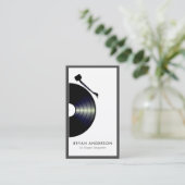 DJ Record Platenspeler Visitekaartje (Staand voorkant)