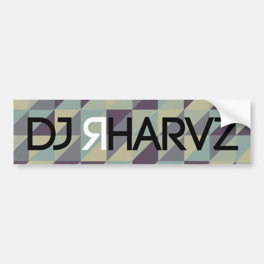 DJ RHARVZ BUMPERSTICKER (Voorkant)