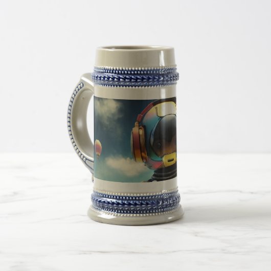DJ Robot Mug - Conception futuriste de la console (Devant gauche)