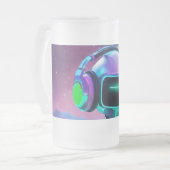 DJ Robot Mug - Conception futuriste de la console  (Devant gauche)