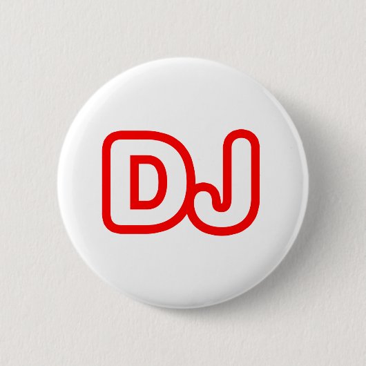 DJ RONDE BUTTON 5,7 CM (Voorkant)