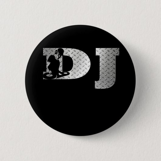 Dj Ronde Button 5,7 Cm (Voorkant)