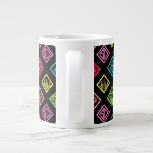 DJ Scooby-Doo Pattern Extra Grote Beker (Achterkant)