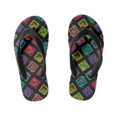 DJ Scooby-Doo Pattern Kinder Teenslippers (Voetbed)