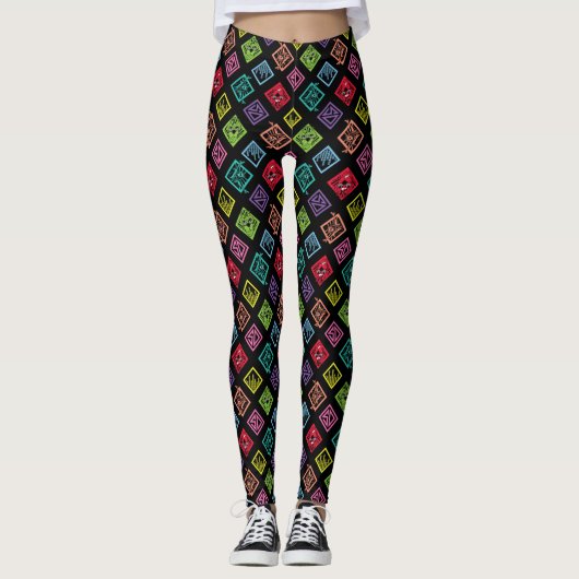 DJ Scooby-Doo Pattern Leggings (Voorkant)