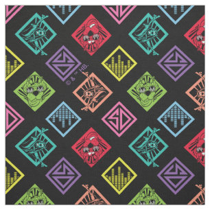 DJ Scooby-Doo Pattern Stof