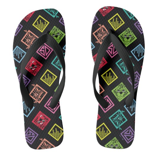 DJ Scooby-Doo Pattern Teenslippers (Voetbed)