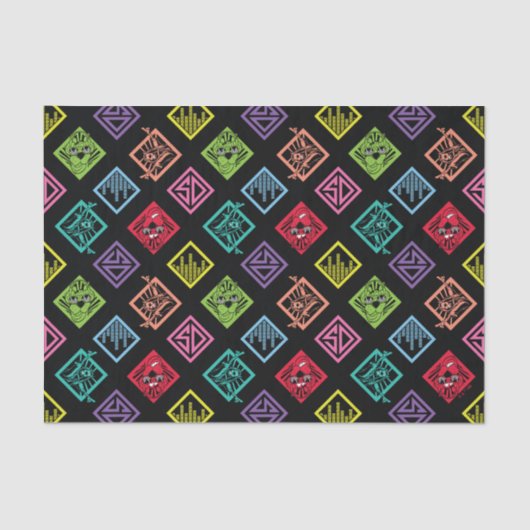 DJ Scooby-Doo Pattern Tissuepapier (Voorkant)