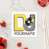 DJ serviettes en papier personnalisées (En situation)