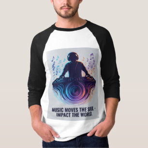 “DJ Shadow Sound Waves – Muziek Impact Artistiek T T-shirt