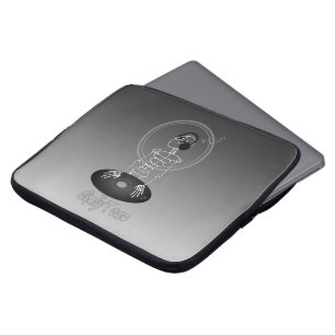 DJ Skeleton Laptop Sleeve