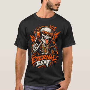 DJ Skeleton Muziekmaker T-shirt, Eeternal Beats St T-shirt