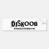Dj SKOOB BUMPER Bumpersticker (Voorkant)
