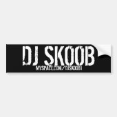 DJ SKOOB BUMPERSTICKER (Voorkant)