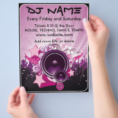 DJ Speaker Music Flyer (Hand)