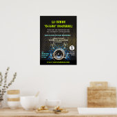 DJ Speaker Rays-Poster voor speciale acties Poster (Keuken)