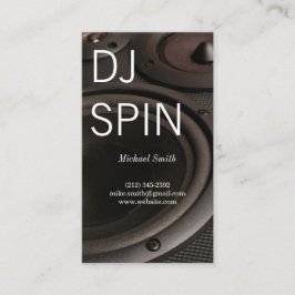 dj | Speakers | muziekingenieur | producent Visitekaartje