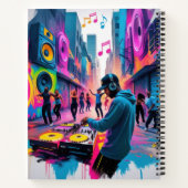 DJ stijl notebook Notitieboek (Achterkant)