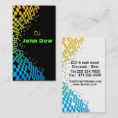 DJ-stijl Visitekaartje (Voorkant / Achterkant)