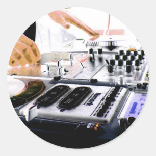 DJ-systeem Ronde Sticker