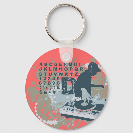 DJ T-shirts en cadeautjes Sleutelhanger (Voorkant)