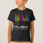 DJ Techno Therapy Music Equalizer edm Party T-shirt (Voorkant)