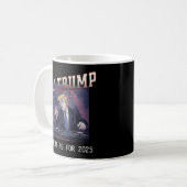 DJ Trump sur le Tourne-disque Mug (Devant gauche)