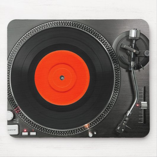 Dj turntable Mousepad Muismat (Voorkant)