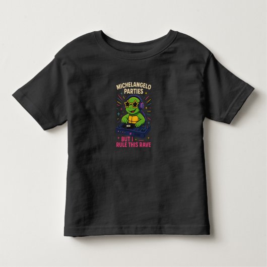 DJ Turtle Kinder Shirts (Voorkant)