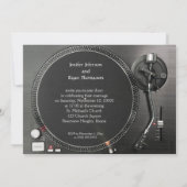 DJ uitnodigen voor bruiloft Kaart (Achterkant)