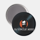 DJ UNCLE MIKE VINYL RECORD aimant frigo (Recto/Verso)