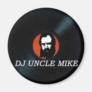 DJ UNCLE MIKE VINYL RECORD fridge magnet Magneet