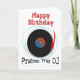 DJ Verjaardag Kaart