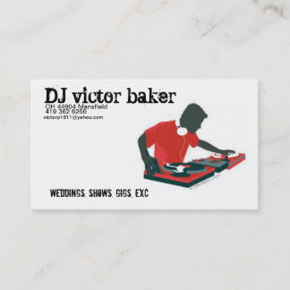 DJ victor bakker Visitekaartje