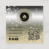 DJ vinyl bord speler Visitekaartje (Achterkant)